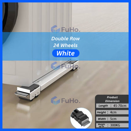 🇸🇬READY STOCK🇸🇬 Fuho 24 Wheels 360° Washing Machine Stand | Refrigerator Stand | Heavy Duty Stand | Moveable | (TL0054)