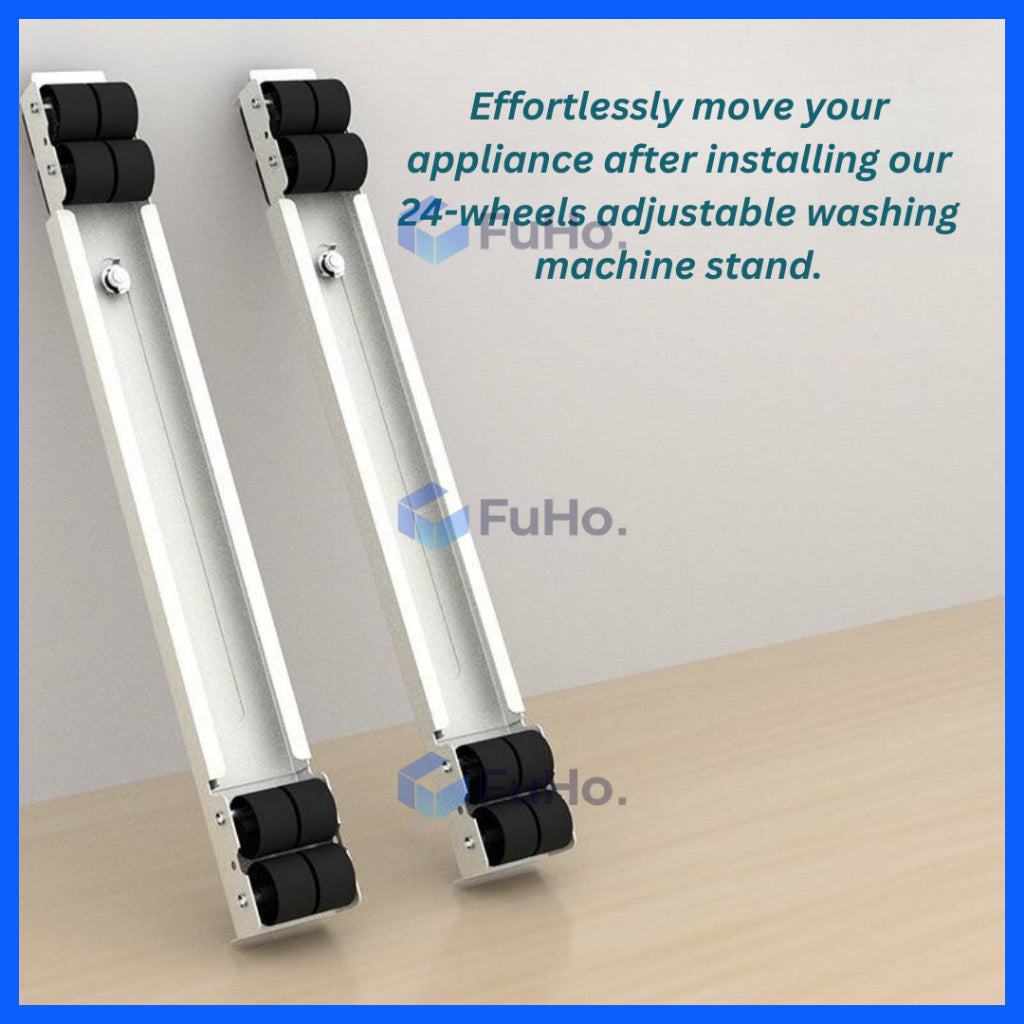 🇸🇬READY STOCK🇸🇬 Fuho 24 Wheels 360° Washing Machine Stand | Refrigerator Stand | Heavy Duty Stand | Moveable | (TL0054)
