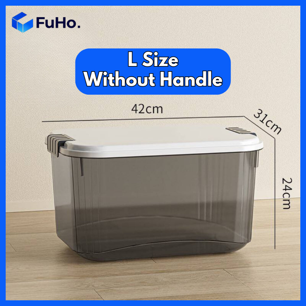🇸🇬READY STOCK🇸🇬 Fuho Black Organiser Box | Storage Box | Plastic Container | Storage Box with Handle | (HL0242)