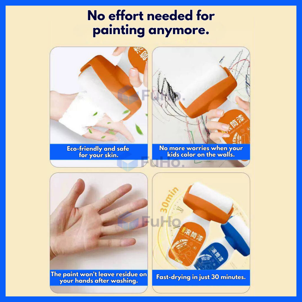 🇸🇬READY STOCK🇸🇬 Fuho Portable Wall Paint Roller | Wall Paint | Nippon Paint | Raffles Paint | Limewash | (HL0239)