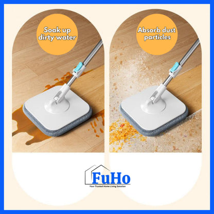 🇸🇬READY STOCK🇸🇬 FuHo 360° Mop Separator With Pail | Water Separator | Spin Mop | Mop Bucket | (HL0251)
