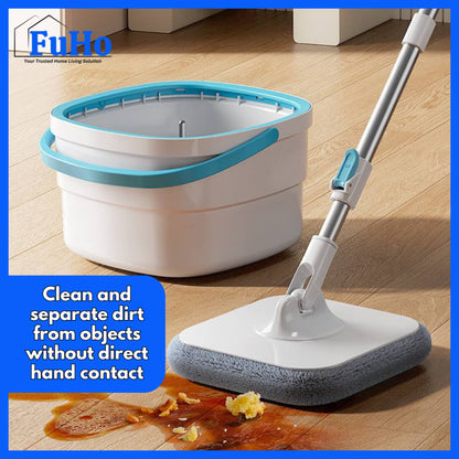 🇸🇬READY STOCK🇸🇬 FuHo 360° Mop Separator With Pail | Water Separator | Spin Mop | Mop Bucket | (HL0251)