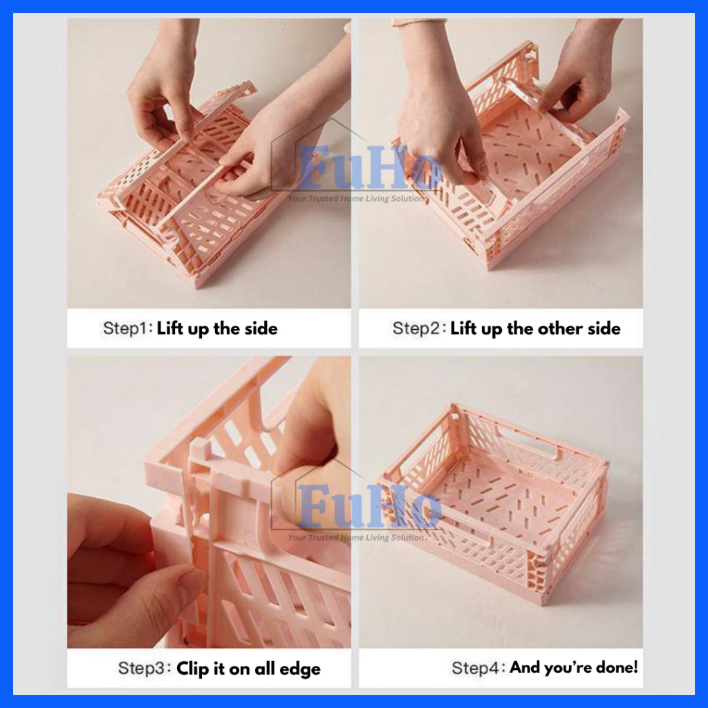 🇸🇬READY STOCK🇸🇬 FuHo Mini Plastic Storage Box | Industrial Crate | Storge Box | Storeroom Box | IKEA Box | (HL0255)