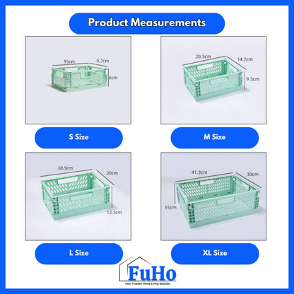 🇸🇬READY STOCK🇸🇬 FuHo Mini Plastic Storage Box | Industrial Crate | Storge Box | Storeroom Box | IKEA Box | (HL0255)