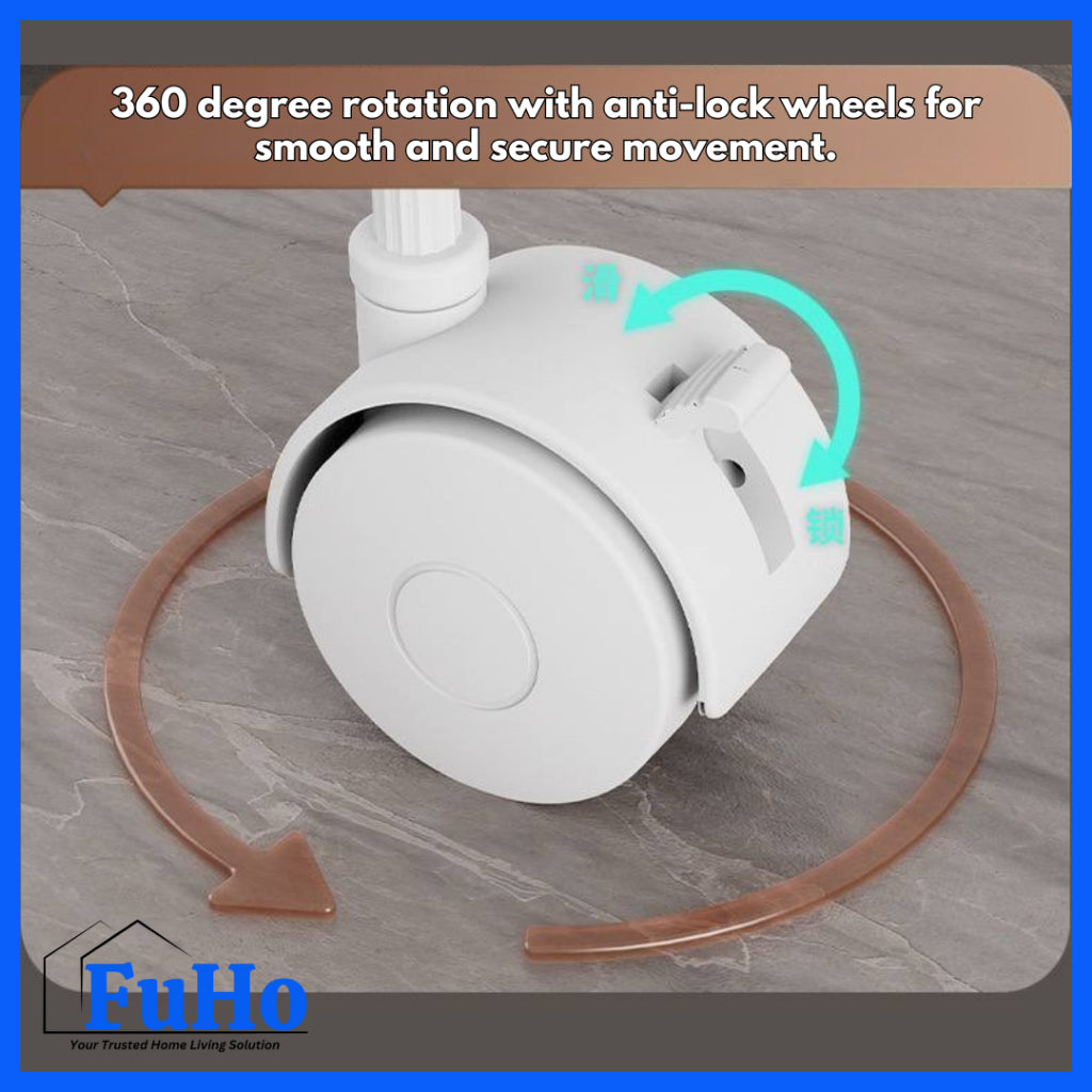 🇸🇬READY STOCK🇸🇬 FuHo Laundry Basket Trolley | Collapsible Storage Trolley | Clothes Rack | Clothes Trolley | (TL0055)