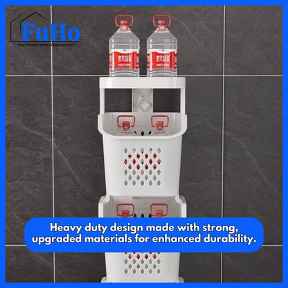 🇸🇬READY STOCK🇸🇬 FuHo Laundry Basket Trolley | Collapsible Storage Trolley | Clothes Rack | Clothes Trolley | (TL0055)