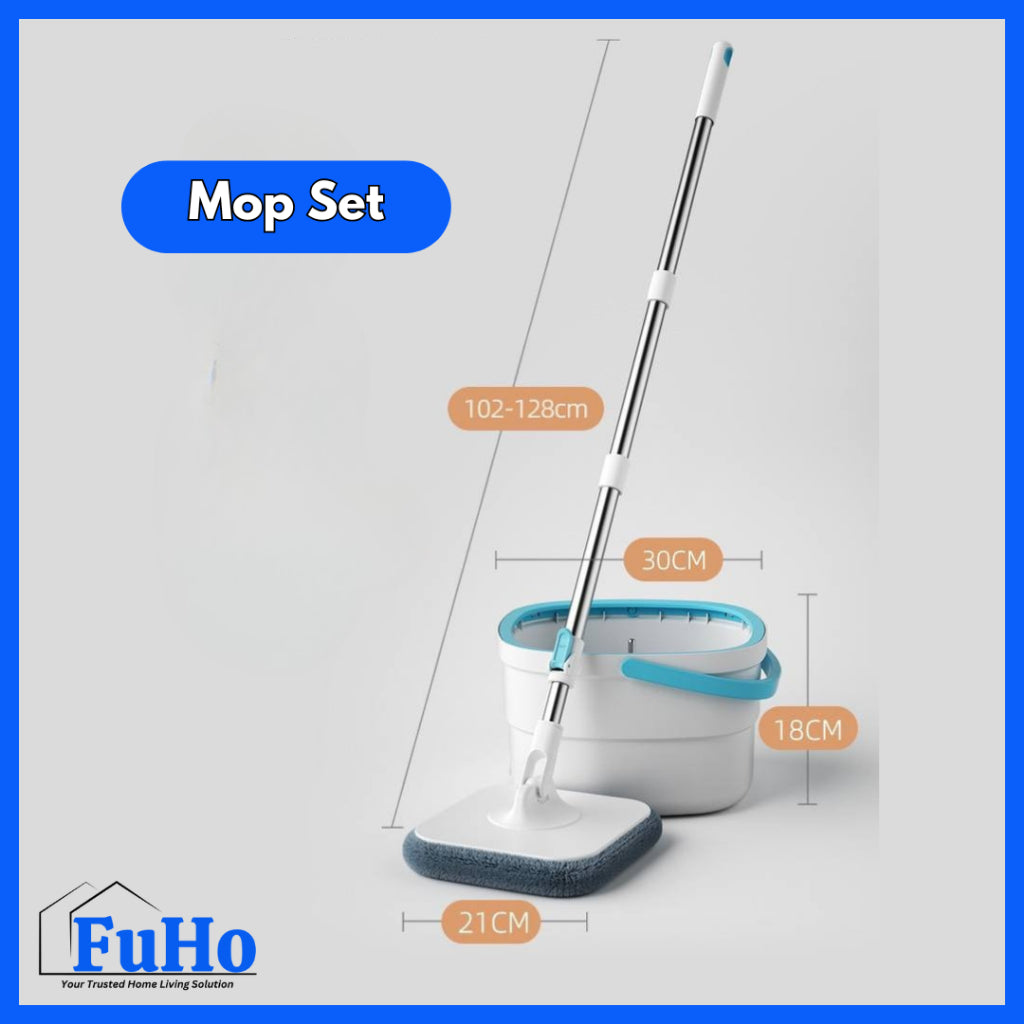 🇸🇬READY STOCK🇸🇬 FuHo 360° Mop Separator With Pail | Water Separator | Spin Mop | Mop Bucket | (HL0251)