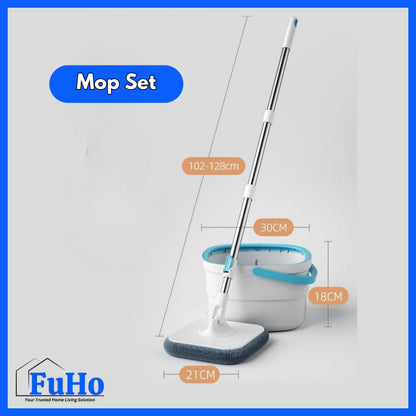 🇸🇬READY STOCK🇸🇬 FuHo 360° Mop Separator With Pail | Water Separator | Spin Mop | Mop Bucket | (HL0251)