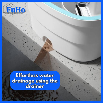 🇸🇬READY STOCK🇸🇬 FuHo 360° Mop Separator With Pail | Water Separator | Spin Mop | Mop Bucket | (HL0251)