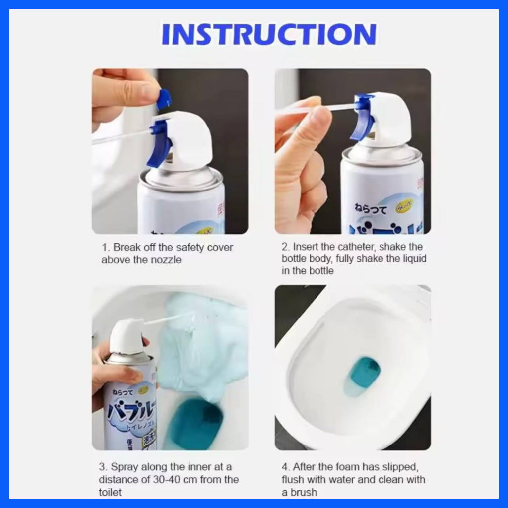 🇸🇬READY STOCK🇸🇬 FuHo Toilet Bowl Spray Foam Bottle | Foam Spray | Toilet Bowl Cleaner | Toilet Bowl Gel | (TL0056)