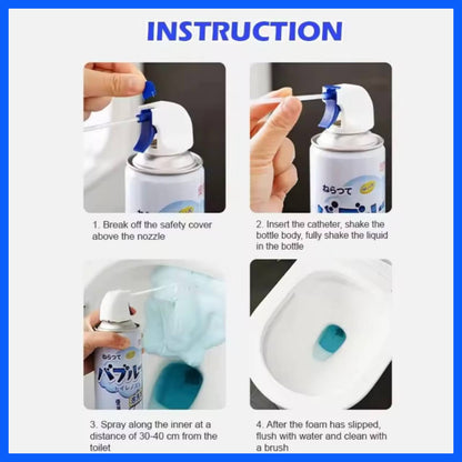 🇸🇬READY STOCK🇸🇬 FuHo Toilet Bowl Spray Foam Bottle | Foam Spray | Toilet Bowl Cleaner | Toilet Bowl Gel | (TL0056)