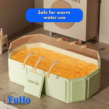 🇸🇬READY STOCK🇸🇬 FuHo Baby Foldable Bathtub | Portable Bathtub | Travel Bathtub | Baby Bathing (HL0314-GREEN)
