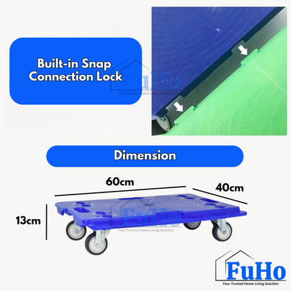 🇸🇬READY STOCK🇸🇬 FuHo Industrial Lightweight Trolley | Wooden Trolley | Connected Trolley | Flat Trolley | IND0018