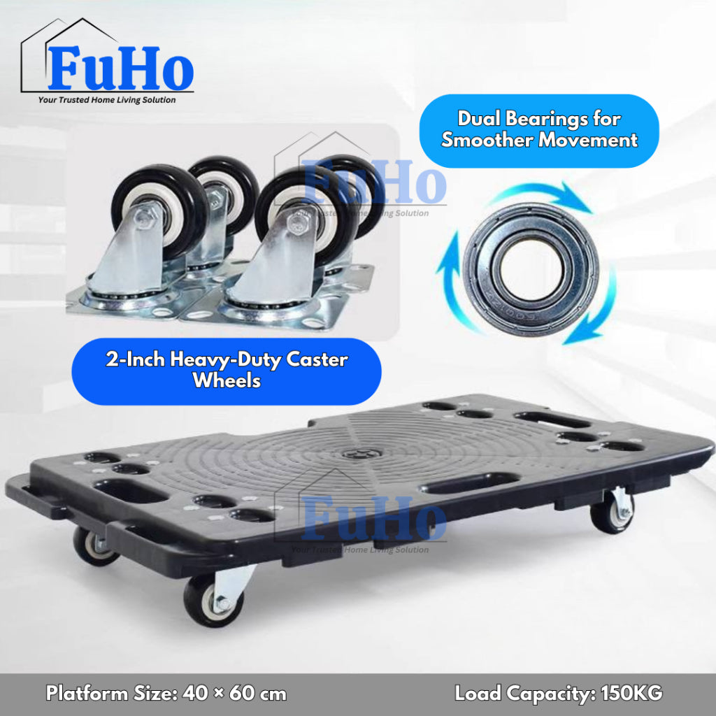 🇸🇬READY STOCK🇸🇬 FuHo Industrial Lightweight Trolley | Wooden Trolley | Connected Trolley | Flat Trolley | IND0018