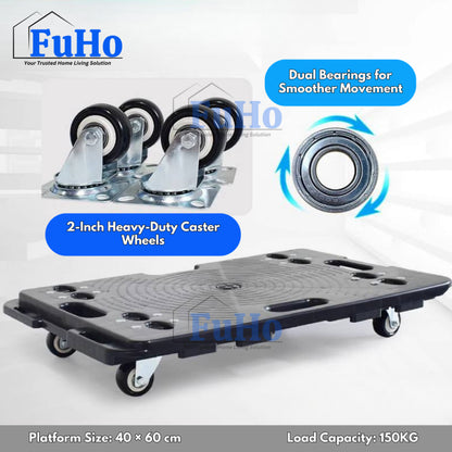 🇸🇬READY STOCK🇸🇬 FuHo Industrial Lightweight Trolley | Wooden Trolley | Connected Trolley | Flat Trolley | IND0018