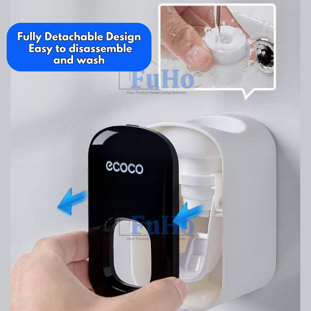 🇸🇬READY STOCK🇸🇬 FuHo x Ecoco Toothpaste Holder | Toothpaste | Toothbrush | Toothpaste Dispensers | TL0049