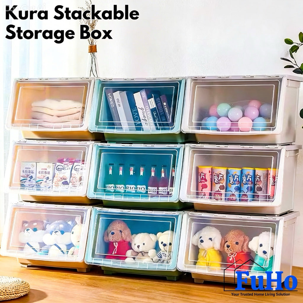 🇸🇬READY STOCK🇸🇬 FuHo Kura Stackable Storage Box | Organiser Box | Container | Drawer | Wardrobe | HL0325