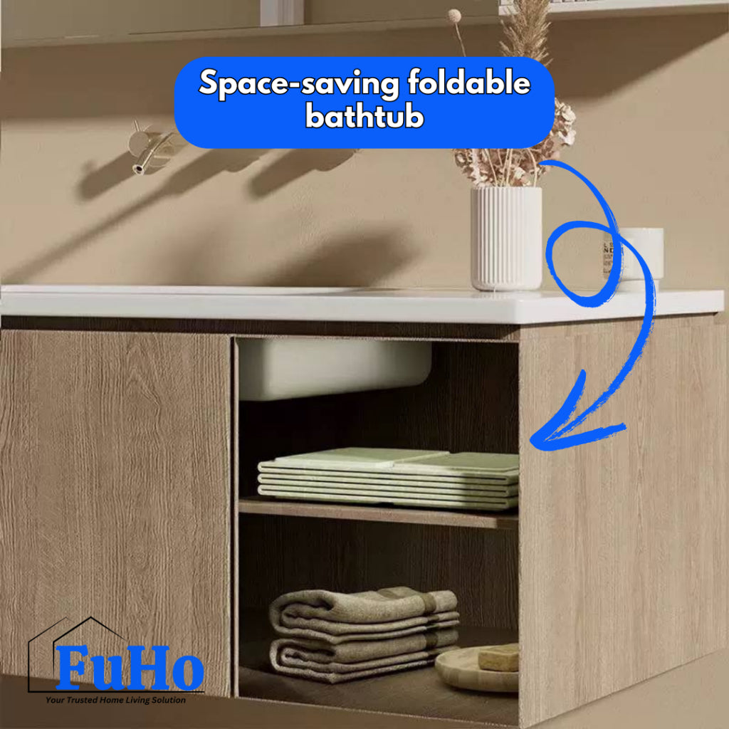 🇸🇬READY STOCK🇸🇬 FuHo Baby Foldable Bathtub | Portable Bathtub | Travel Bathtub | Baby Bathing (HL0314-GREEN)