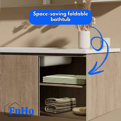 🇸🇬READY STOCK🇸🇬 FuHo Baby Foldable Bathtub | Portable Bathtub | Travel Bathtub | Baby Bathing (HL0314-GREEN)