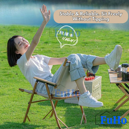 🇸🇬READY STOCK🇸🇬 FuHo Premium Foldable Camping Chair with Backrest | Chair | Camping Chair | Portable Chair | HL0328