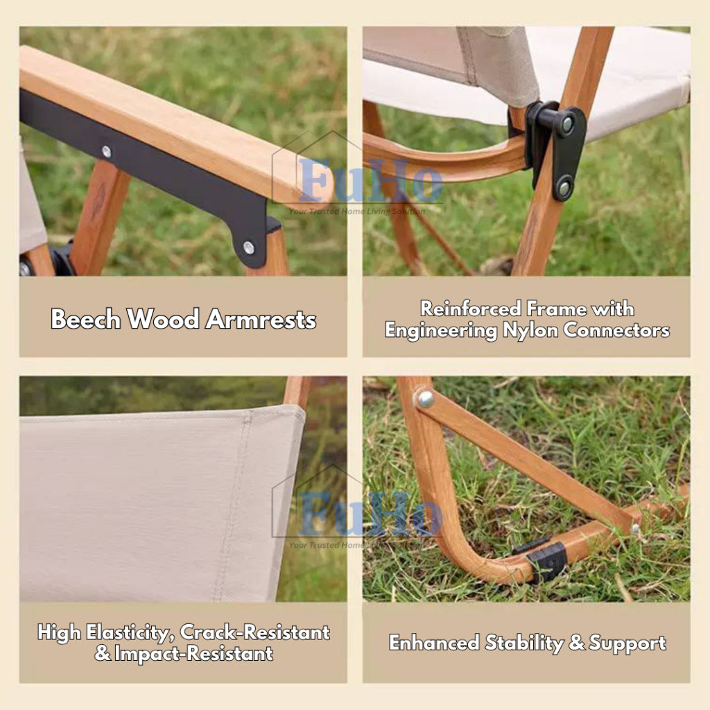 🇸🇬READY STOCK🇸🇬 FuHo Premium Foldable Camping Chair with Backrest | Chair | Camping Chair | Portable Chair | HL0328