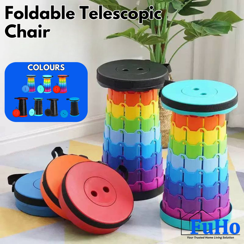🇸🇬READY STOCK🇸🇬 FuHo Portable Telescopic Chair | Stool | Fishing Chair | Portable Chair | Camping Chair (HL0143)