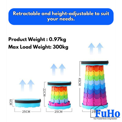 🇸🇬READY STOCK🇸🇬 FuHo Portable Telescopic Chair | Stool | Fishing Chair | Portable Chair | Camping Chair (HL0143)