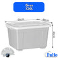 Fuho Transparent Storage Box With Wheel | Plastic Container | Stackable Box | Storage Box (HL0005)