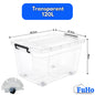 Fuho Transparent Storage Box With Wheel | Plastic Container | Stackable Box | Storage Box (HL0005)