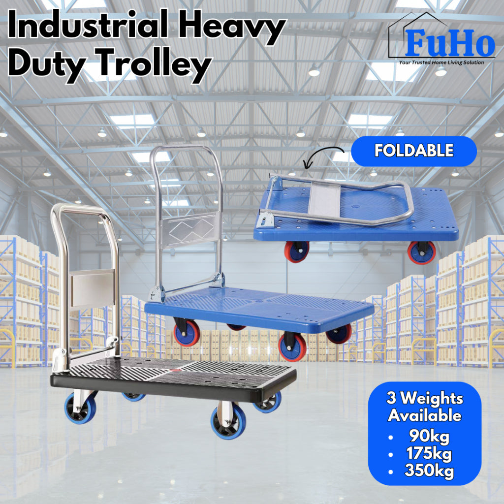 🇸🇬READY STOCK🇸🇬 FuHo Industrial Heavy Duty Foldable Trolley | Warehouse Trolley | Pre Star Trolley | (IND0016)