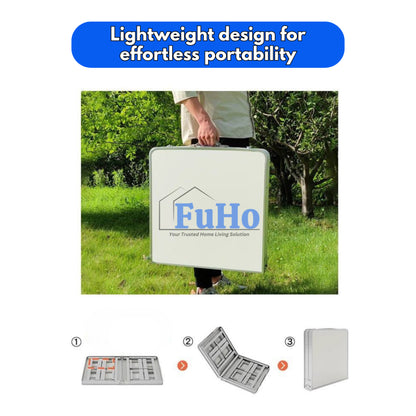 🇸🇬READY STOCK🇸🇬 FuHo Foldable Aluminium Table | Portable Table | Picnic Table | Aluminium Table (HL0318)