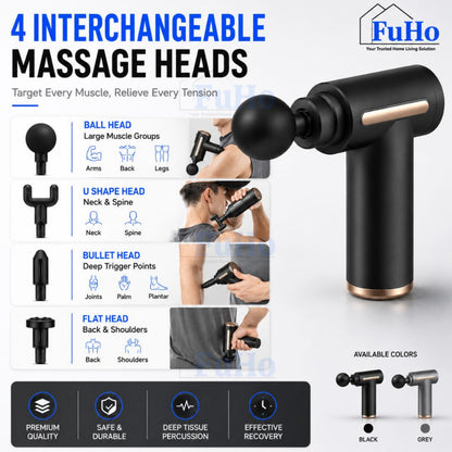 Fuho Pulse One Portable Electric Massage Gun | Massage Gun | Portable Massage Gun | Mini Massage Gun | (HL0335)