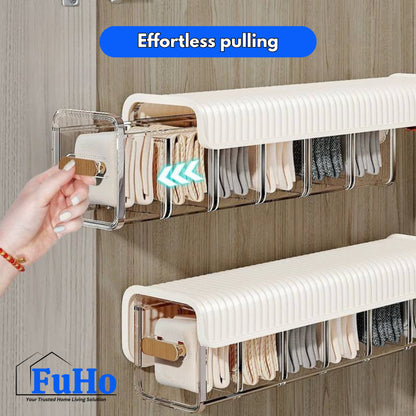 🇸🇬READY STOCK🇸🇬 FuHo Transparent Wall Storage Box | Storage Box | Undergarment Storage Box | (HL0315)