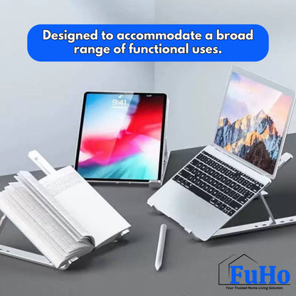 🇸🇬READY STOCK🇸🇬 FuHo Foldable Laptop Stand | Book Stand | Phone Stand | Desktop Organiser | (HL0317-BLACK)