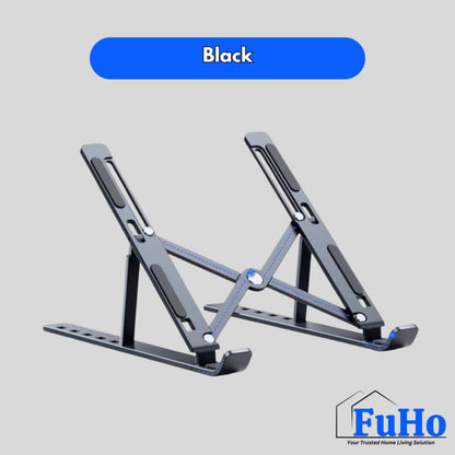 🇸🇬READY STOCK🇸🇬 FuHo Foldable Laptop Stand | Book Stand | Phone Stand | Desktop Organiser | (HL0317-BLACK)