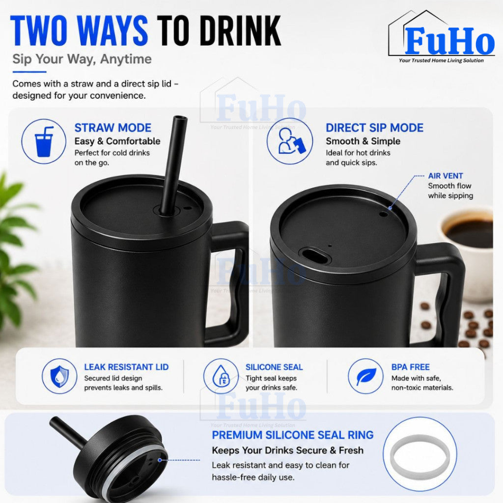 Fuho Everest Travel Tumbler | Bottle | Tumbler | Thermal Tumbler Flask | Water Bottle | Coffee Cup | (HL0337)