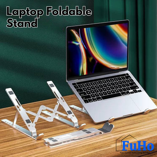 🇸🇬READY STOCK🇸🇬 FuHo Foldable Laptop Stand | Book Stand | Phone Stand | Desktop Organiser | (HL0317-BLACK)