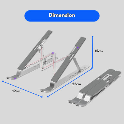 🇸🇬READY STOCK🇸🇬 FuHo Foldable Laptop Stand | Book Stand | Phone Stand | Desktop Organiser | (HL0317-BLACK)