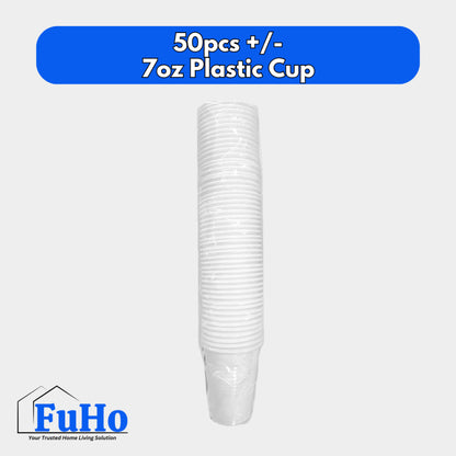 🇸🇬READY STOCK🇸🇬 FuHo Paper Plate | Plastic Fork | Plastic Spoon | Plastic Cups | Disposable Cutlery | (HL0319)