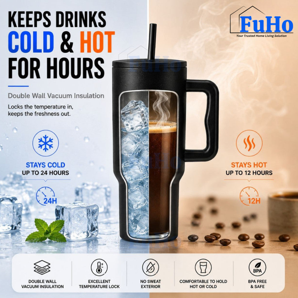 Fuho Everest Travel Tumbler | Bottle | Tumbler | Thermal Tumbler Flask | Water Bottle | Coffee Cup | (HL0337)