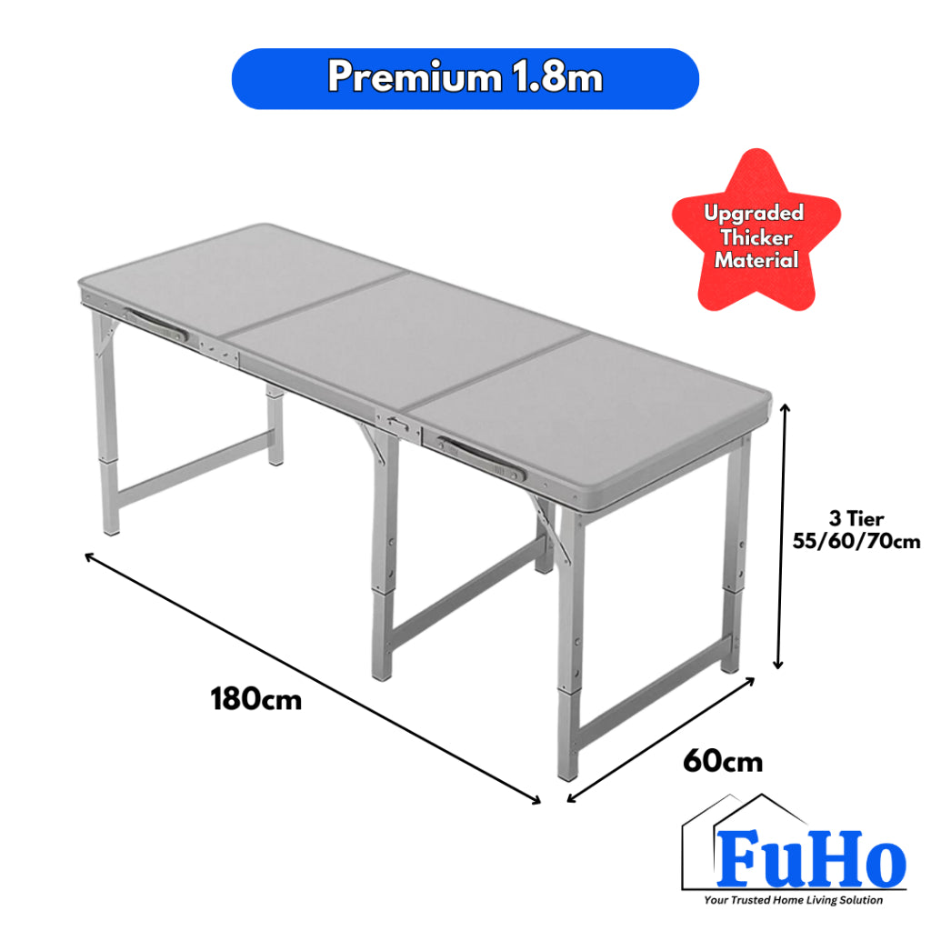 🇸🇬READY STOCK🇸🇬 FuHo Foldable Aluminium Table | Portable Table | Picnic Table | Aluminium Table (HL0318)