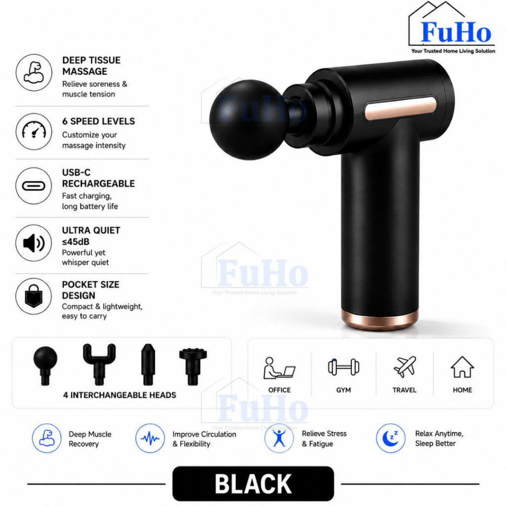 Fuho Pulse One Portable Electric Massage Gun | Massage Gun | Portable Massage Gun | Mini Massage Gun | (HL0335)