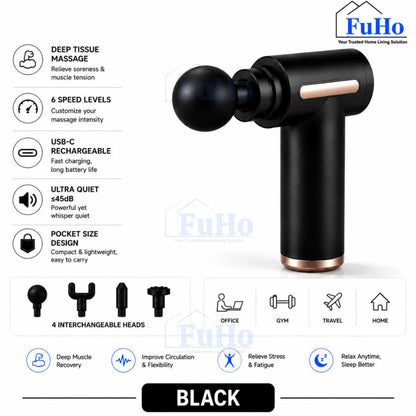 Fuho Pulse One Portable Electric Massage Gun | Massage Gun | Portable Massage Gun | Mini Massage Gun | (HL0335)