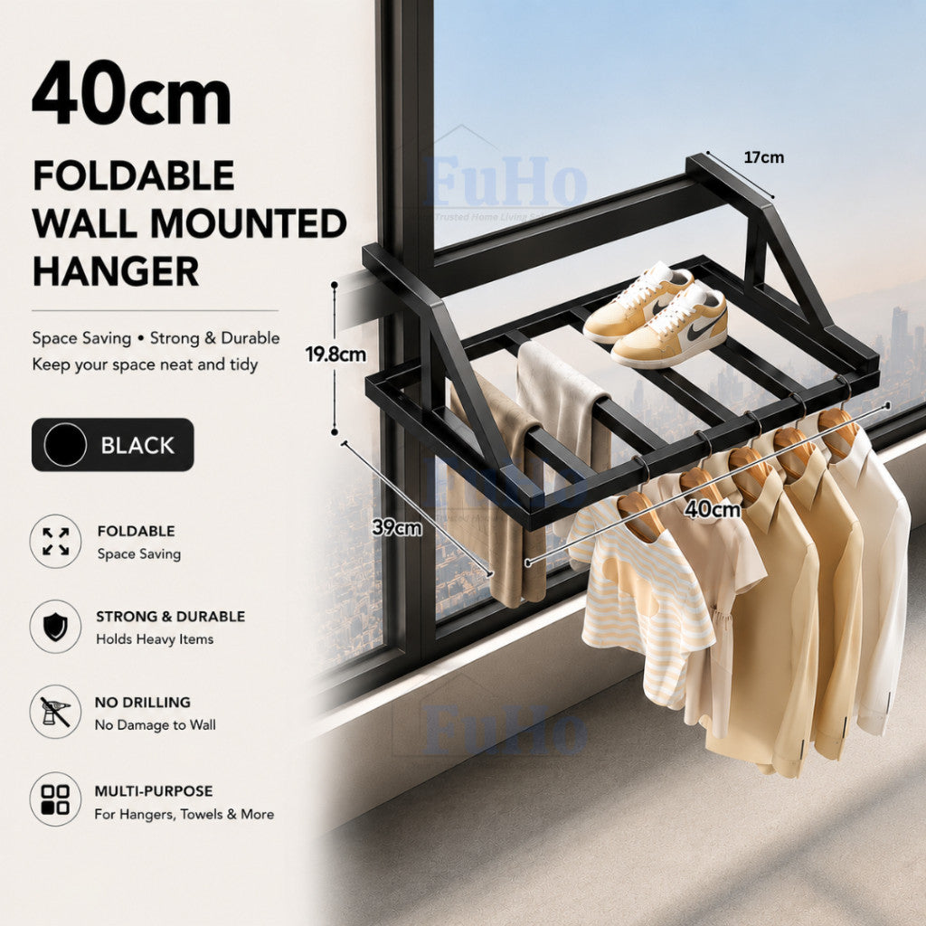 Fuho Premium Balcony Drying Rack | Clothes Rack | Clothes Hanger | Balcony Drying Rack | (HL0354)