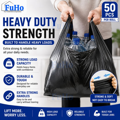 Fuho UltraFlex Leak Proof Trash Bag | Dustbin Bag | Plastic Bag | Trash Bin