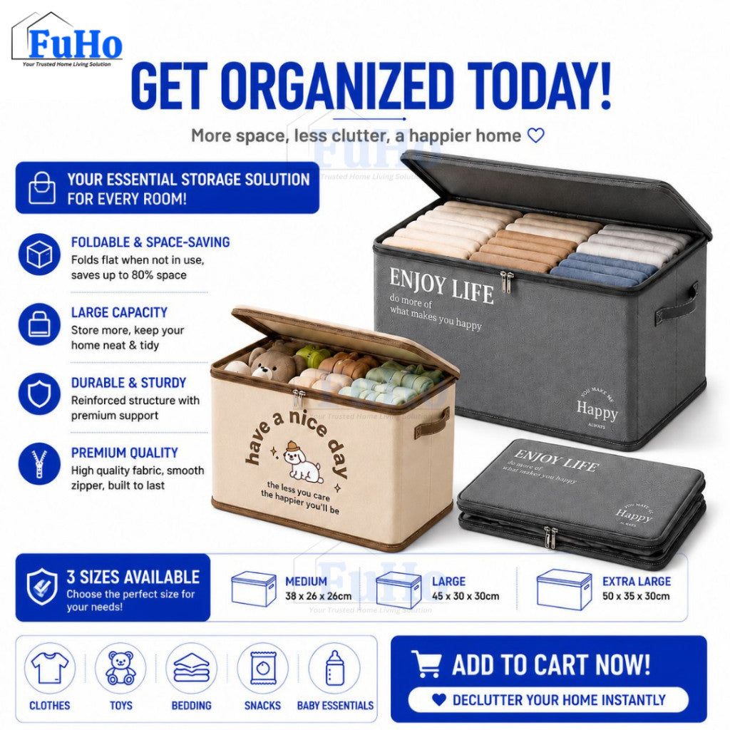 Fuho OrganiBox Storage | Storage Box | Foldable Storage Box | (HL0339)