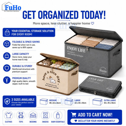 Fuho OrganiBox Storage | Storage Box | Foldable Storage Box | (HL0339)