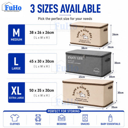 Fuho OrganiBox Storage | Storage Box | Foldable Storage Box | (HL0339)