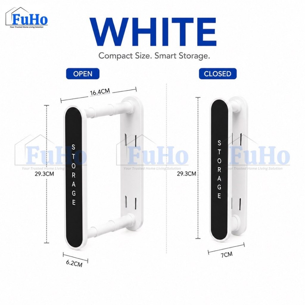 Fuho Foldable Wall Mounted Hanger | Hanger Rack | Hanger | Hanger and Pegs | (HL0352)