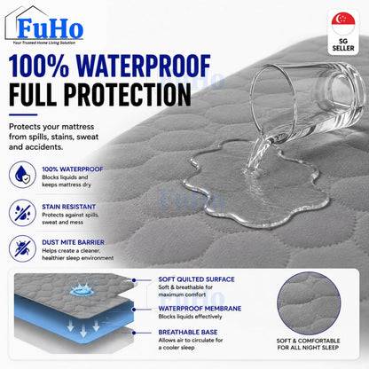 Fuho Waterproof BedSheet | Bed Sheet | Pillow Case | Mattress Protector | (HL0345)